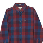 HOLLISTER Mens Red & Blue Check Shirt S Casual Cotton Blend Button-Down