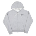REEBOK Womens Grey Hoodie Full Zip M
