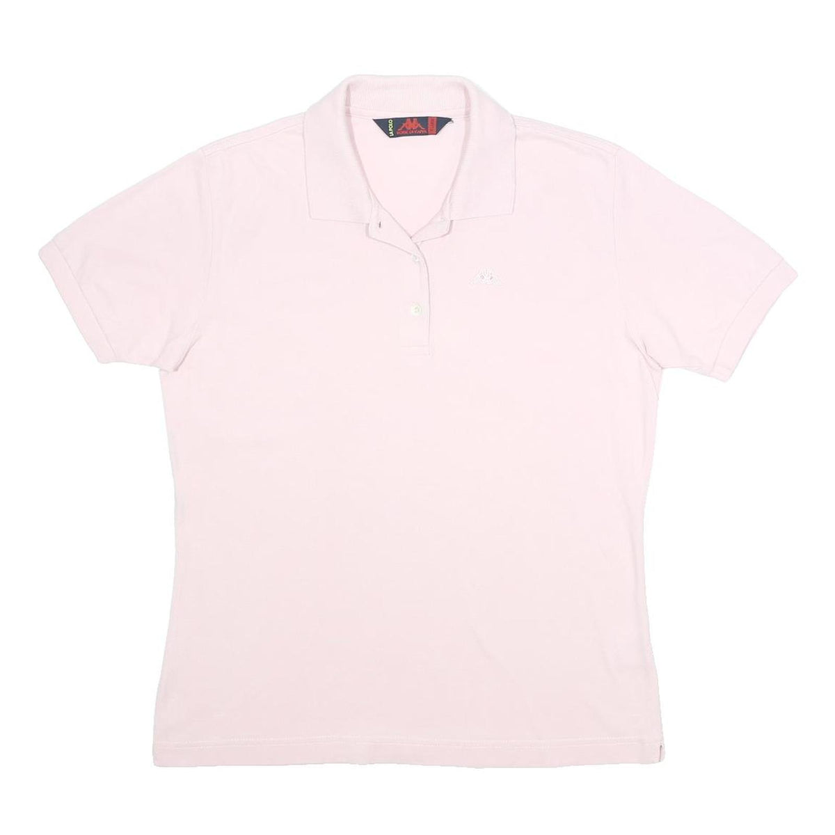 KAPPA Womens Pink Short Sleeve Plain XL Cotton Polo Shirt Casual Sportswear