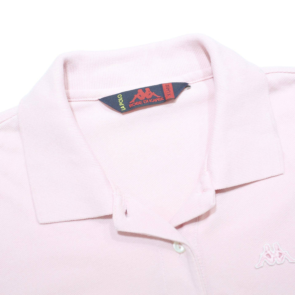 KAPPA Womens Pink Short Sleeve Plain XL Cotton Polo Shirt Casual Sportswear