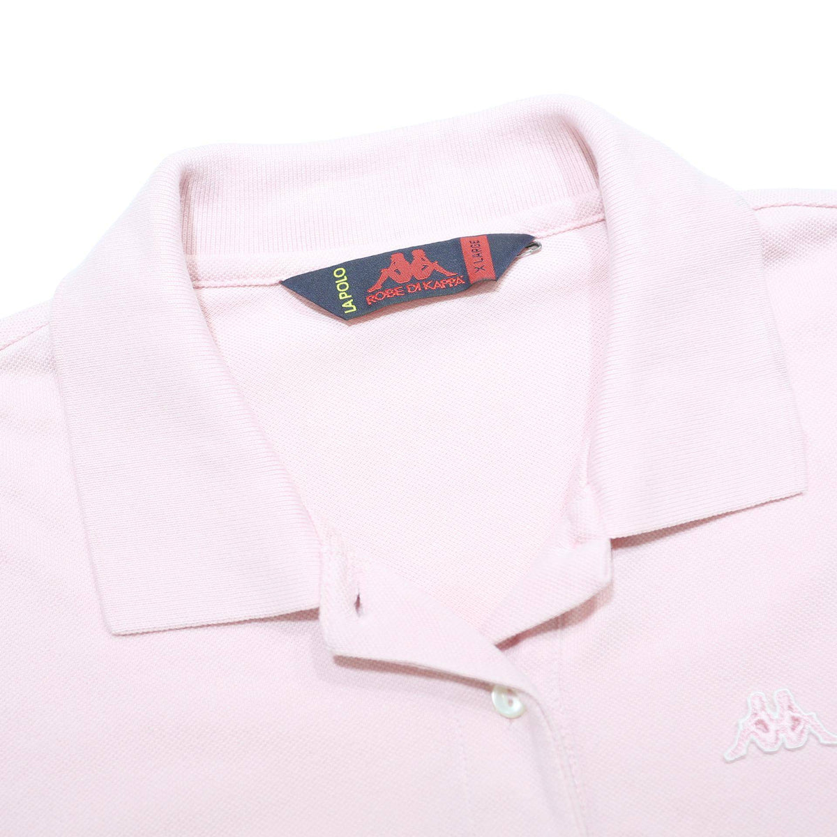 KAPPA Womens Pink Short Sleeve Plain XL Cotton Polo Shirt Casual Sportswear