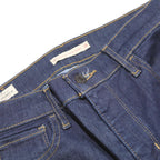 LEVI'S Womens Slim Skinny Denim Dark Blue Jeans W28 L32 Zip Cotton Blend