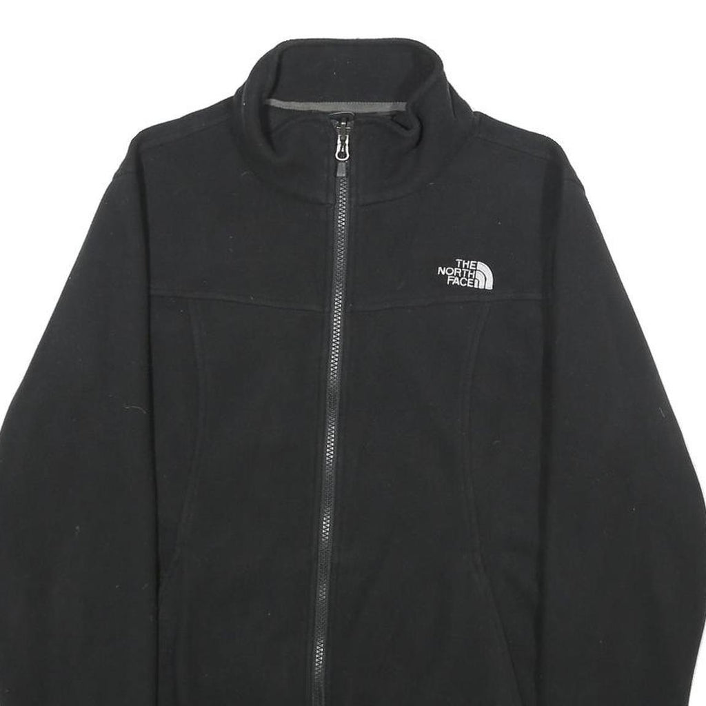 THE NORTH FACE Womens Black Fleece Jacket M Polyester Zip Activewear Casual