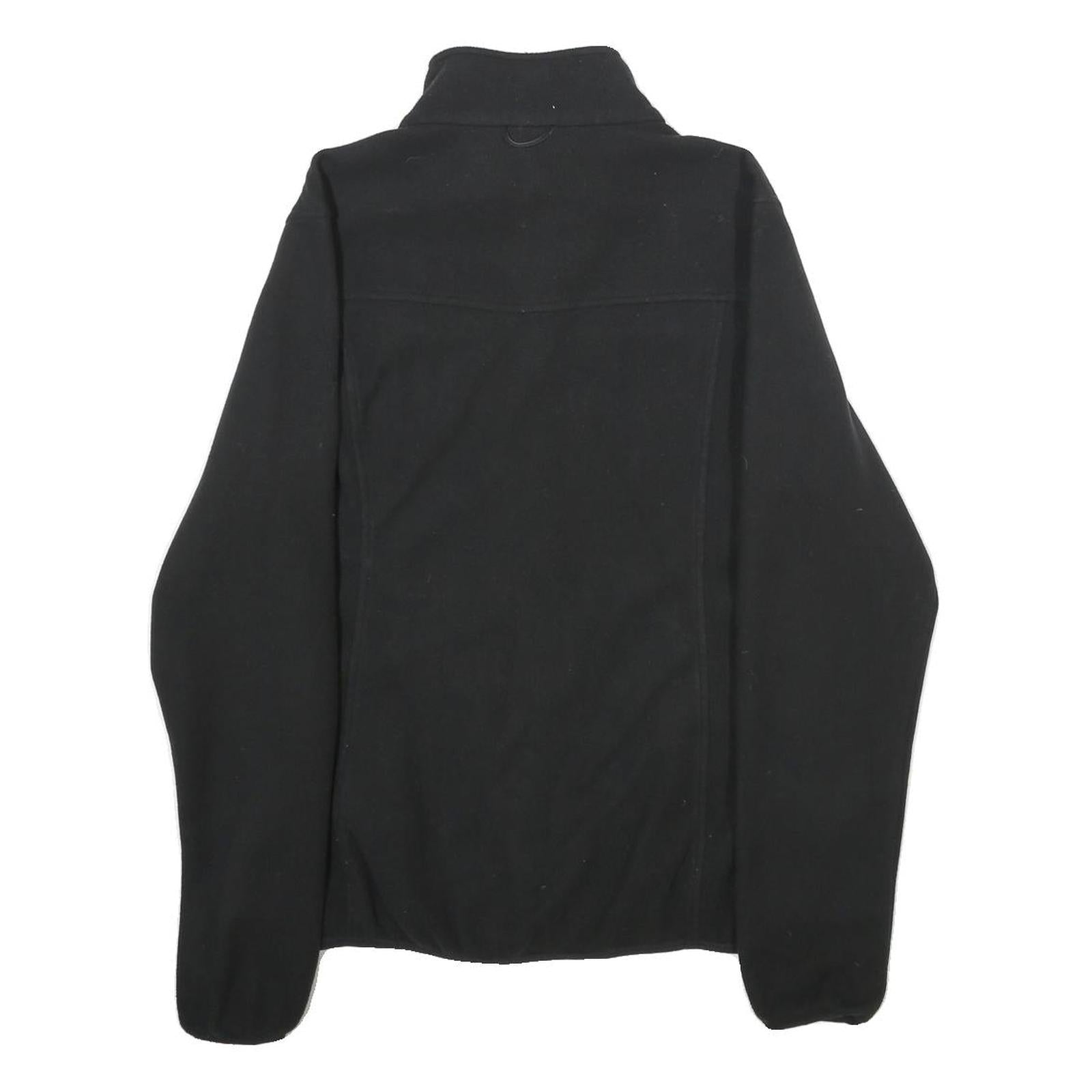 THE NORTH FACE Womens Black Fleece Jacket M Polyester Zip Activewear Casual