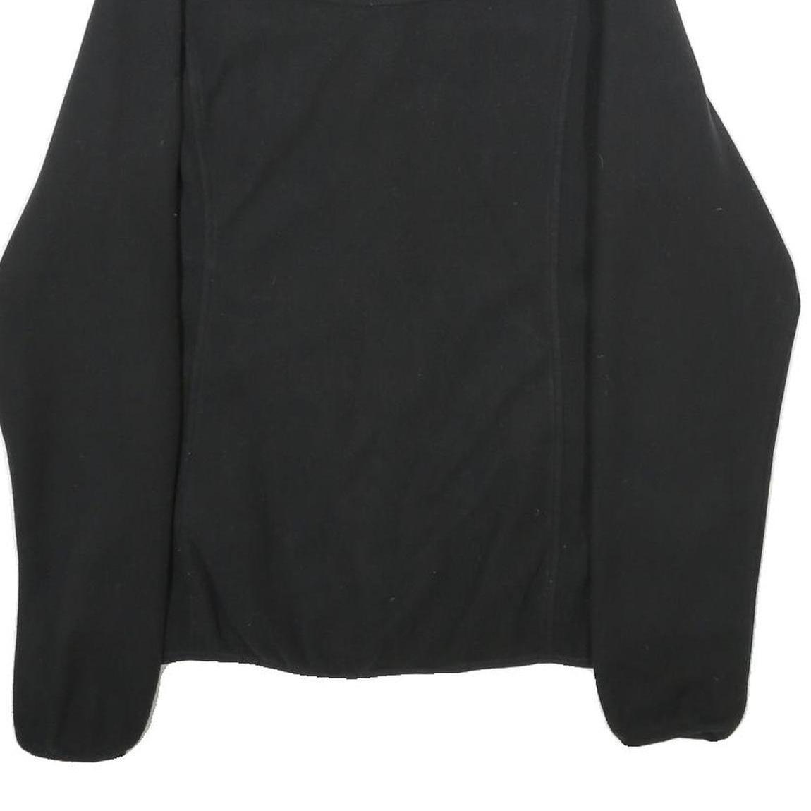 THE NORTH FACE Womens Black Fleece Jacket M Polyester Zip Activewear Casual