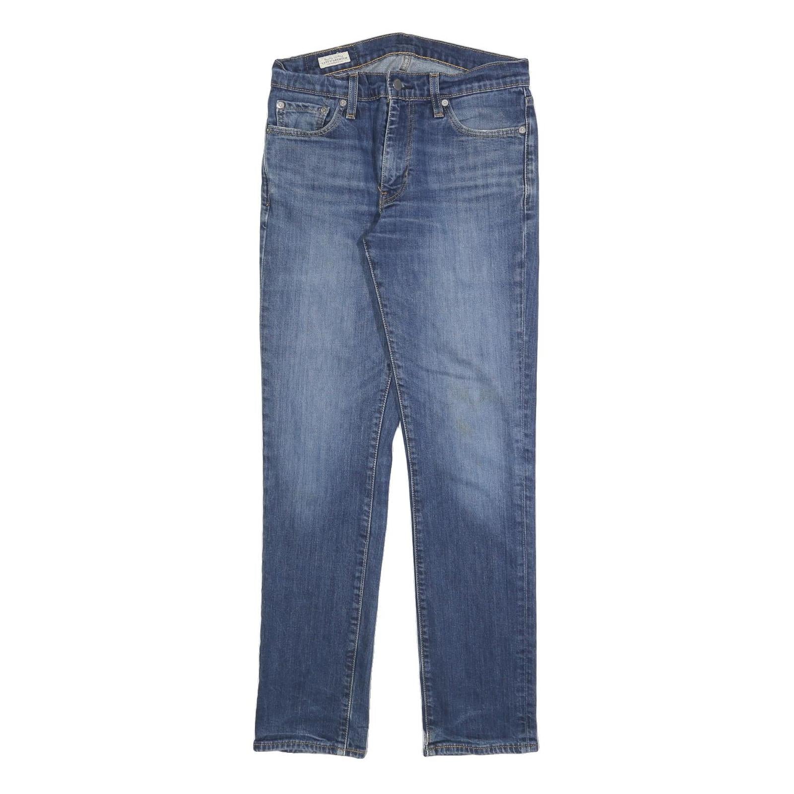 LEVI'S 511 BIG E Mens Slim Blue Denim Jeans W30 L32 Classic Zip Cotton Blend