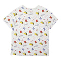 NIKE Sole Food "Taco" Mens White Graphic T-Shirt M Short Sleeve All-Over-Print