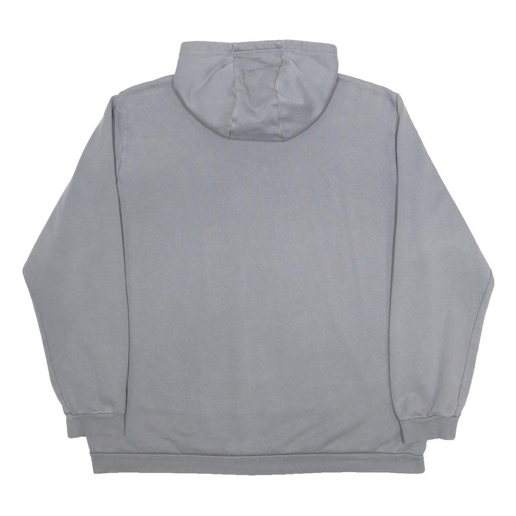 ADIDAS Mens Grey Hoodie 2XL Cotton Blend Pullover Casual Sweatshirt