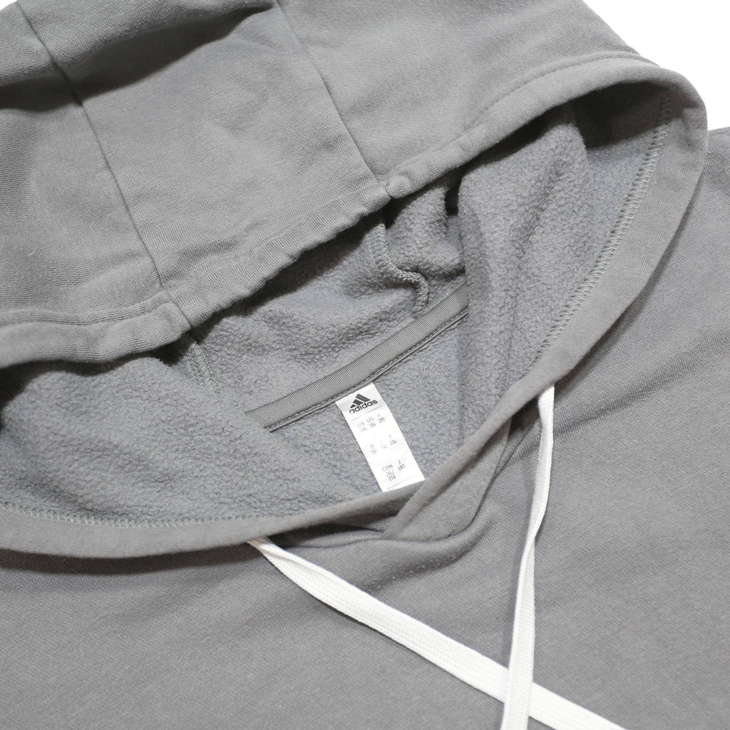 ADIDAS Mens Grey Hoodie 2XL Cotton Blend Pullover Casual Sweatshirt