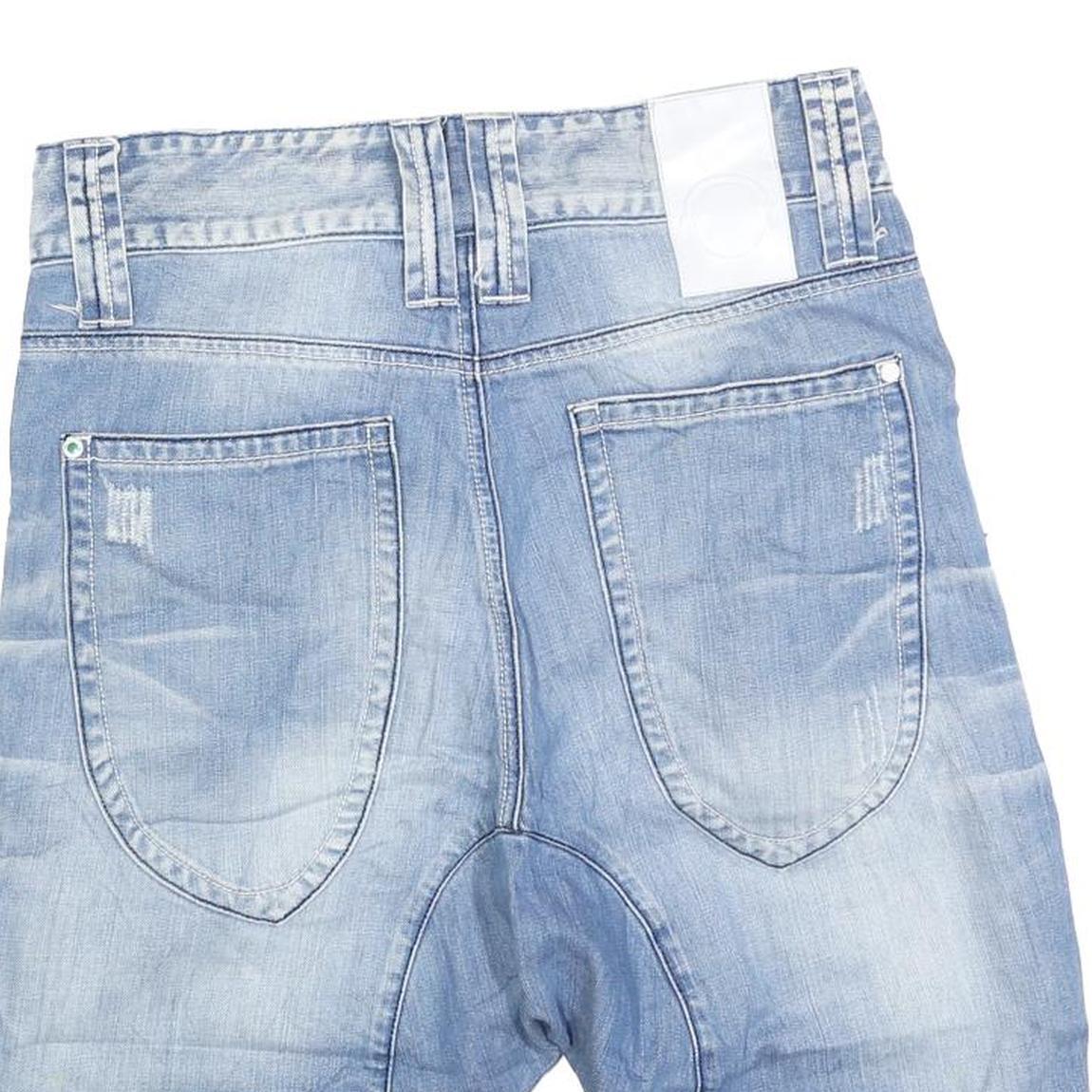 HUMOR Mens Light Blue Denim Casual Shorts M W32 Button Fly Pockets