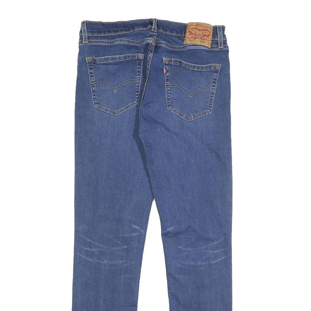 LEVI'S 511 Mens Slim Blue Denim Medium W30 L32 Jeans Zip Classic Fit