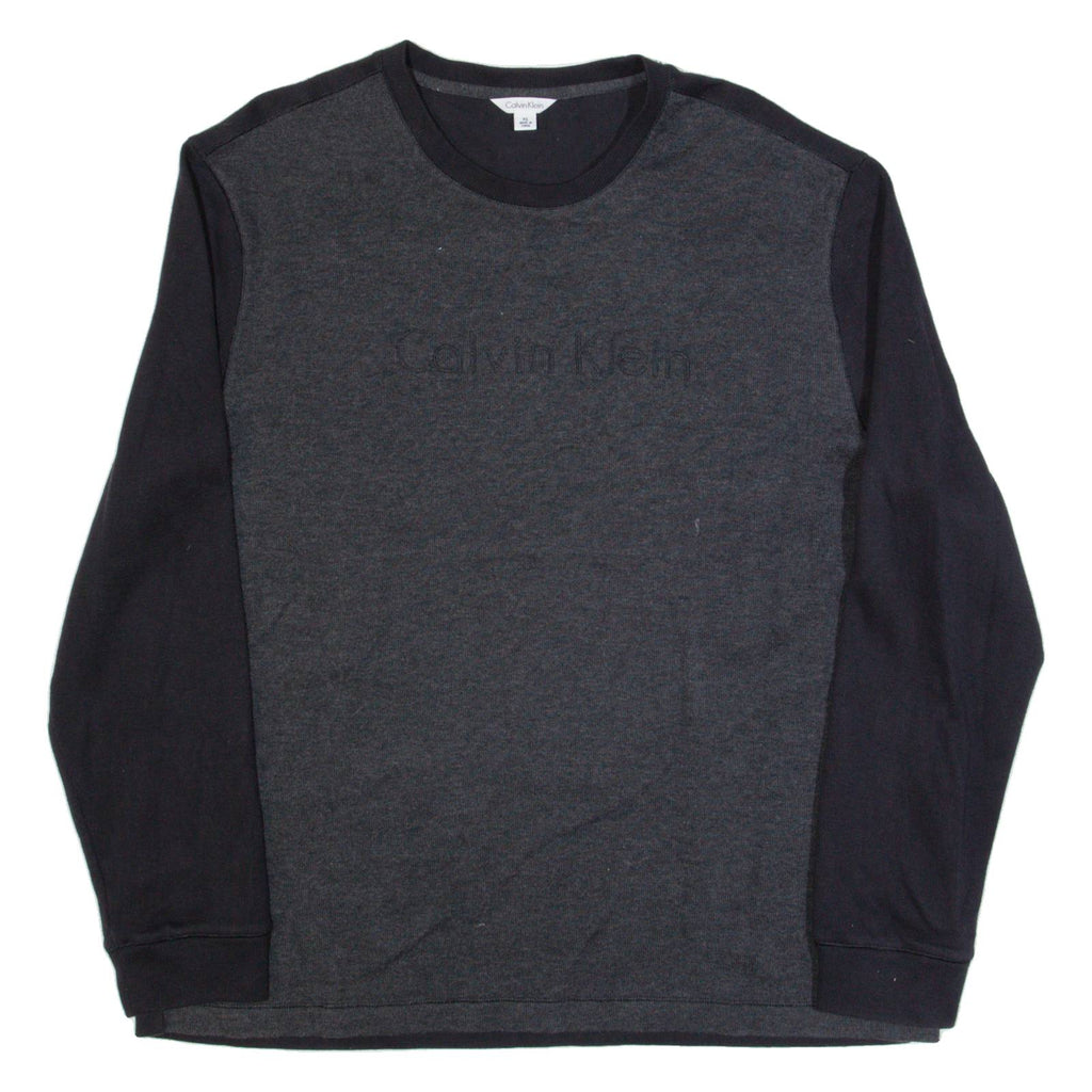 CALVIN KLEIN Mens Jumper Grey Tight Knit XL