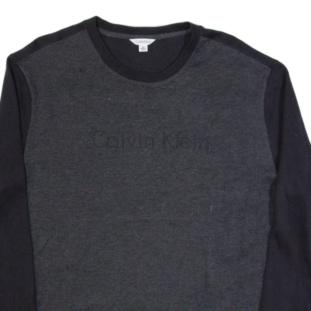 CALVIN KLEIN Mens Jumper Grey Tight Knit XL