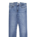CALVIN KLEIN JEANS Womens Jeans Blue Regular Tapered Stone Wash W32 L32