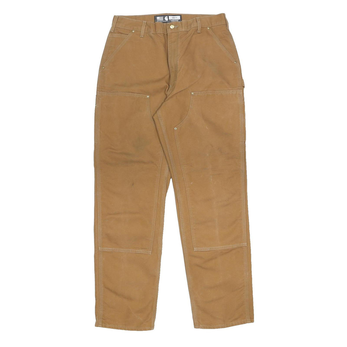 CARHARTT Mens Cotton Loose Fit Straight Leg Trousers W36 L34 Workwear