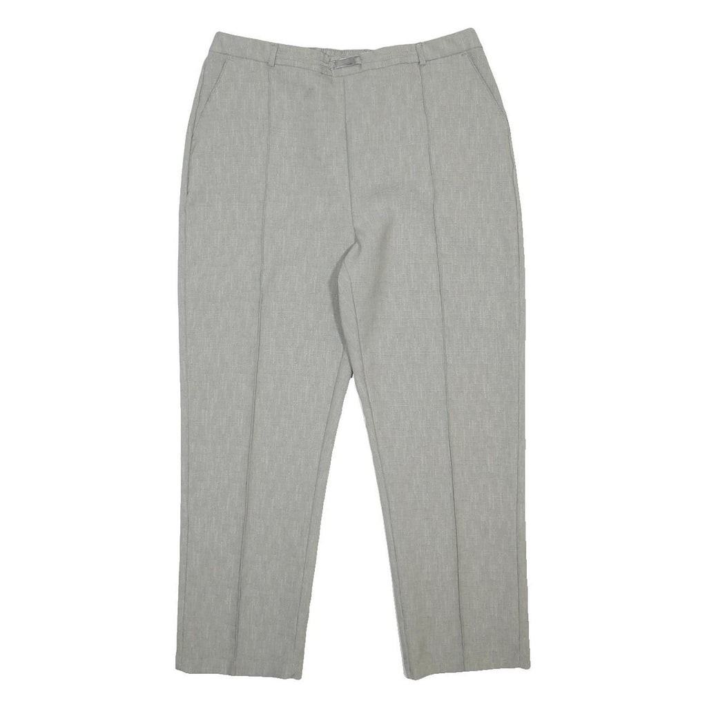 THE EDINBURGH WOOLEN MILL Womens Grey Regular Fit Straight Trousers W32 L26
