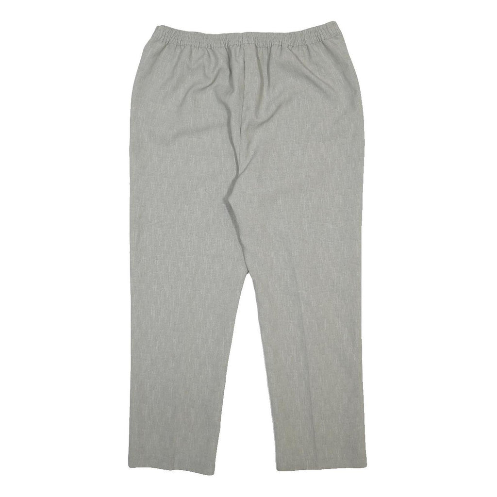 THE EDINBURGH WOOLEN MILL Womens Grey Regular Fit Straight Trousers W32 L26