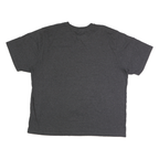 CARHARTT Mens Grey Henley T-Shirt 2XL Short Sleeve Button Neck Casual Workwear