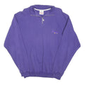 YORK Womens Purple Plain Pullover Jumper Crew Neck Cotton Blend M Casual Comfort