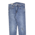 Womens Blue Slim Denim Jeans Zip W31 L30 Classic Straight Cotton Blend