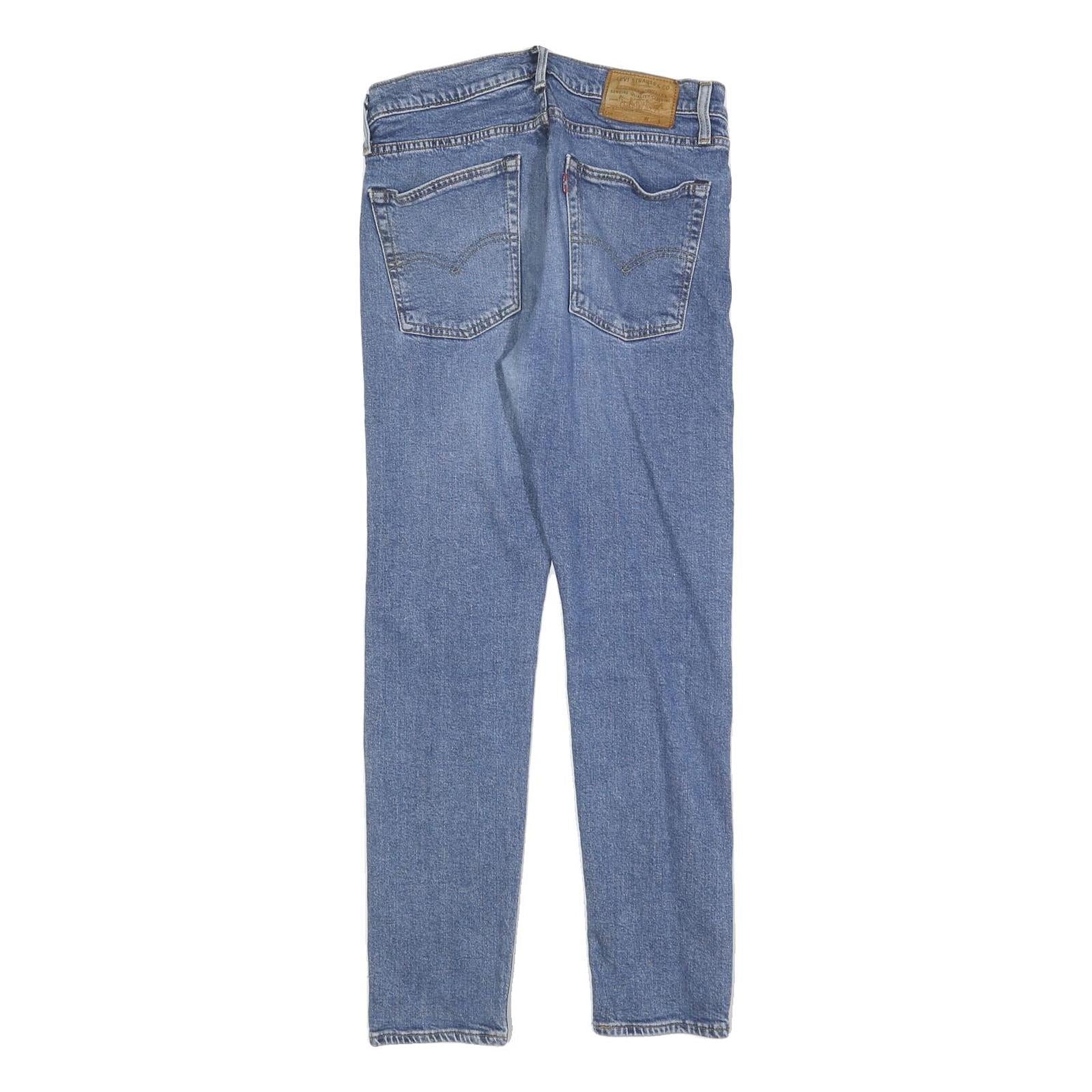 Womens Blue Slim Denim Jeans Zip W31 L30 Classic Straight Cotton Blend