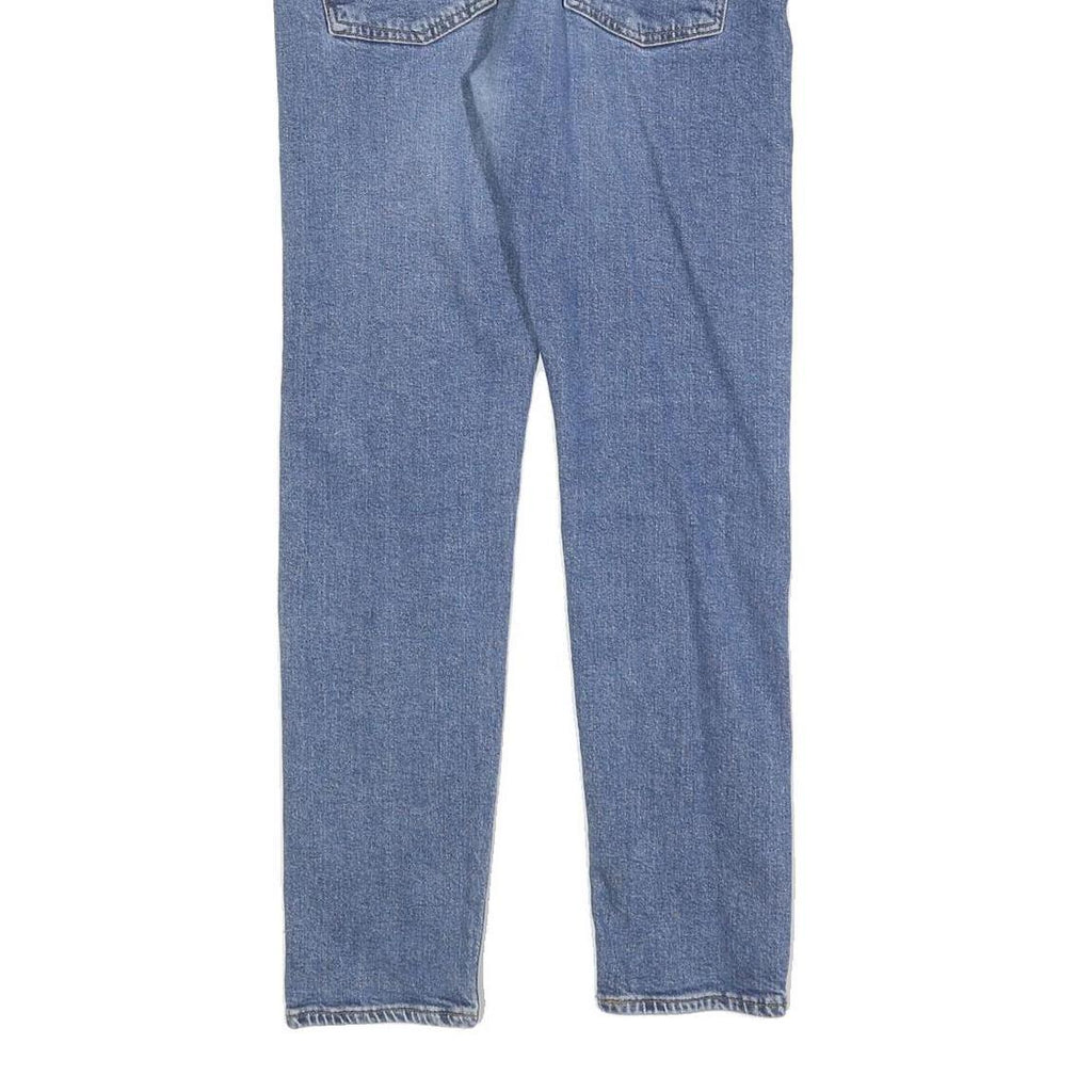 Womens Blue Slim Denim Jeans Zip W31 L30 Classic Straight Cotton Blend