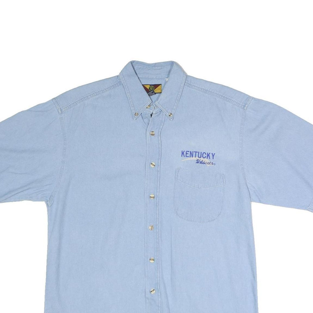 CAMP CREEK Mens Blue Cotton Short Sleeve Shirt M Kentucky Wildcats