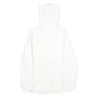 TOMMY HILFIGER Womens White Nylon Outdoor Jacket M Zip Hooded Plain