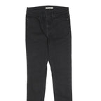 LEVI'S Womens Black Slim Skinny Denim Dark W28 L31 Stretch Cotton Blend Jeans