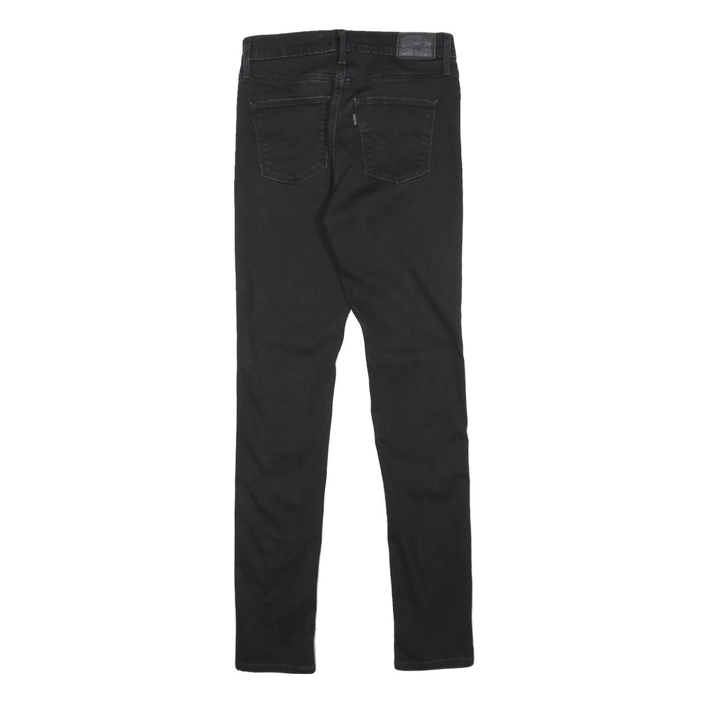 LEVI'S Womens Black Slim Skinny Denim Dark W28 L31 Stretch Cotton Blend Jeans