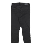 LEVI'S Womens Black Slim Skinny Denim Dark W28 L31 Stretch Cotton Blend Jeans
