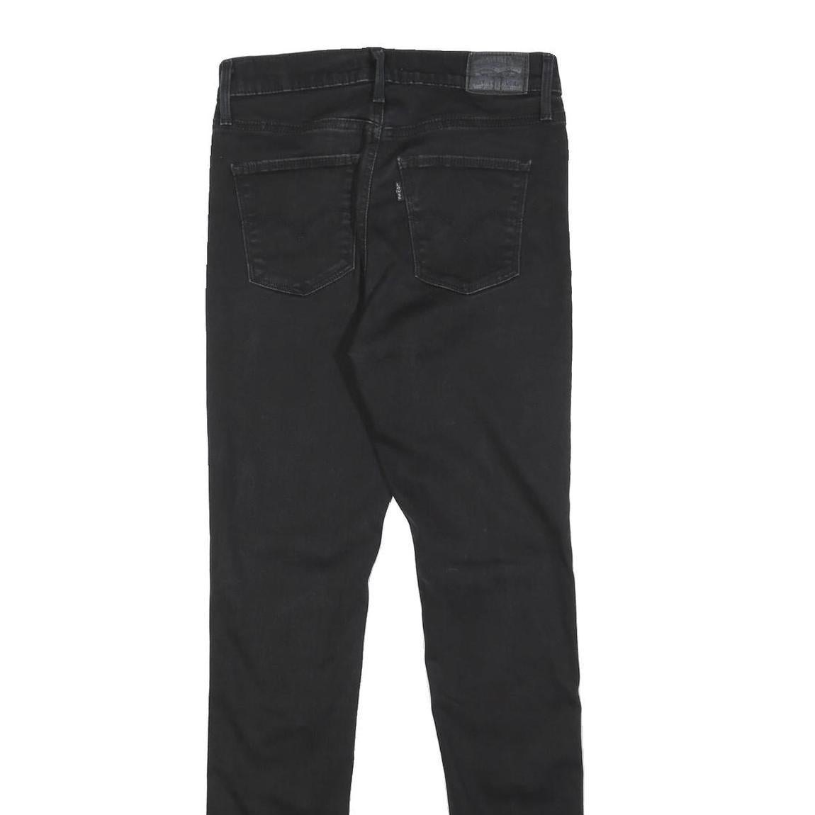 LEVI'S Womens Black Slim Skinny Denim Dark W28 L31 Stretch Cotton Blend Jeans