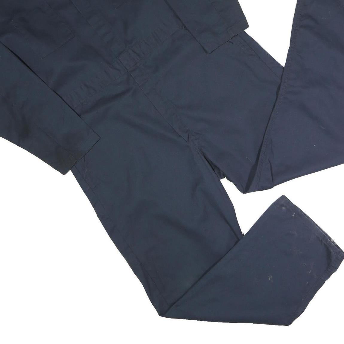 DICKIES Mens Navy Blue Polyester Blend Classic Dungarees XL W44 L31 Workwear