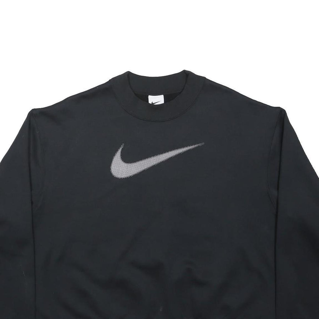 NIKE Womens Black Sweatshirt Crew Neck M Cotton Blend Pullover Casual Wear
