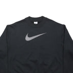 NIKE Womens Black Sweatshirt Crew Neck M Cotton Blend Pullover Casual Wear