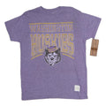 RETROBAND Mens Purple Washington Huskies Graphic T-Shirt M Short Sleeve Crew