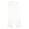 DICKIES Mens White Cotton Regular Straight Trousers W31 L32 Workwear Pants