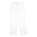 DICKIES Mens White Cotton Regular Straight Trousers W31 L32 Workwear Pants
