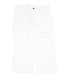 DICKIES Mens White Cotton Regular Straight Trousers W31 L32 Workwear Pants