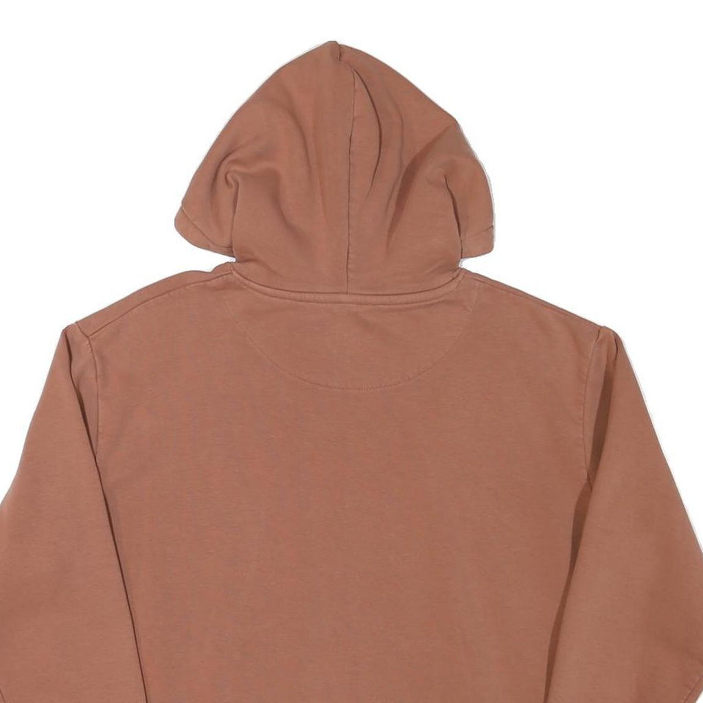 KARL KANI Mens Brown Hoodie S Cotton Blend Pullover Casual Streetwear