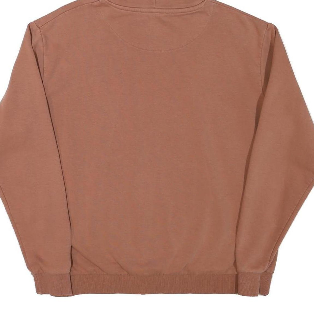 KARL KANI Mens Brown Hoodie S Cotton Blend Pullover Casual Streetwear