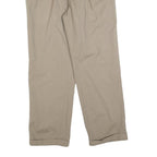 NAUTICA Mens Cotton Blend Beige Regular Fit Straight Trousers W34 L30 Classic