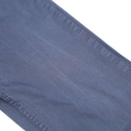 TOMMY HILFIGER Womens Cotton Blend Navy Regular Fit Skinny Trousers W31 L27 Zip