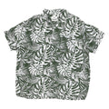 C&A Mens Green & White Tropical Pattern Shirt 2XL Summer Casual Cotton Blend