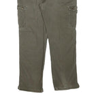 CARHARTT Mens Regular Fit Cotton Blend Cargo Trousers Brown W40 L33 Durable