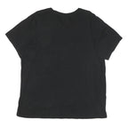 ADIDAS Mens Black White Logo T-Shirt XL Short Sleeve Crew Neck Cotton Blend