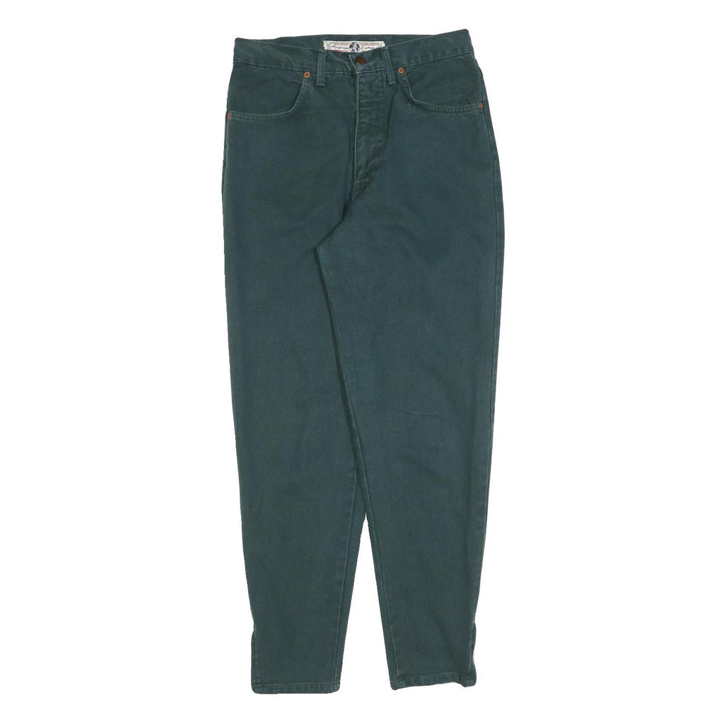 STATION COTON Womens Regular Fit Blue Denim Jeans W28 L28 Zip Closure Stylish