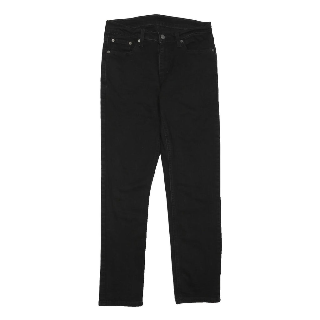 LEVI'S 511 Slim Womens Jeans Black Regular Slim Denim Medium W30 L29 Skinny Fit