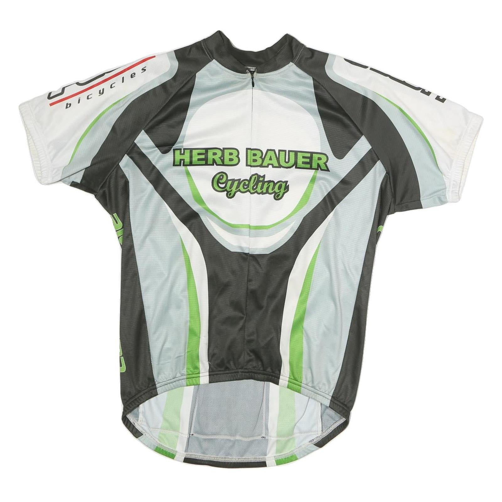 CANARI Mens Black & Green Cycling T-Shirt L Short Sleeve Crew Neck Sportswear