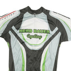 CANARI Mens Black & Green Cycling T-Shirt L Short Sleeve Crew Neck Sportswear